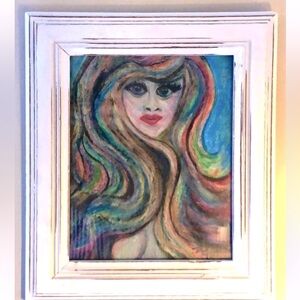 Art original by April Anderson Gant. "CAUGHT UP".